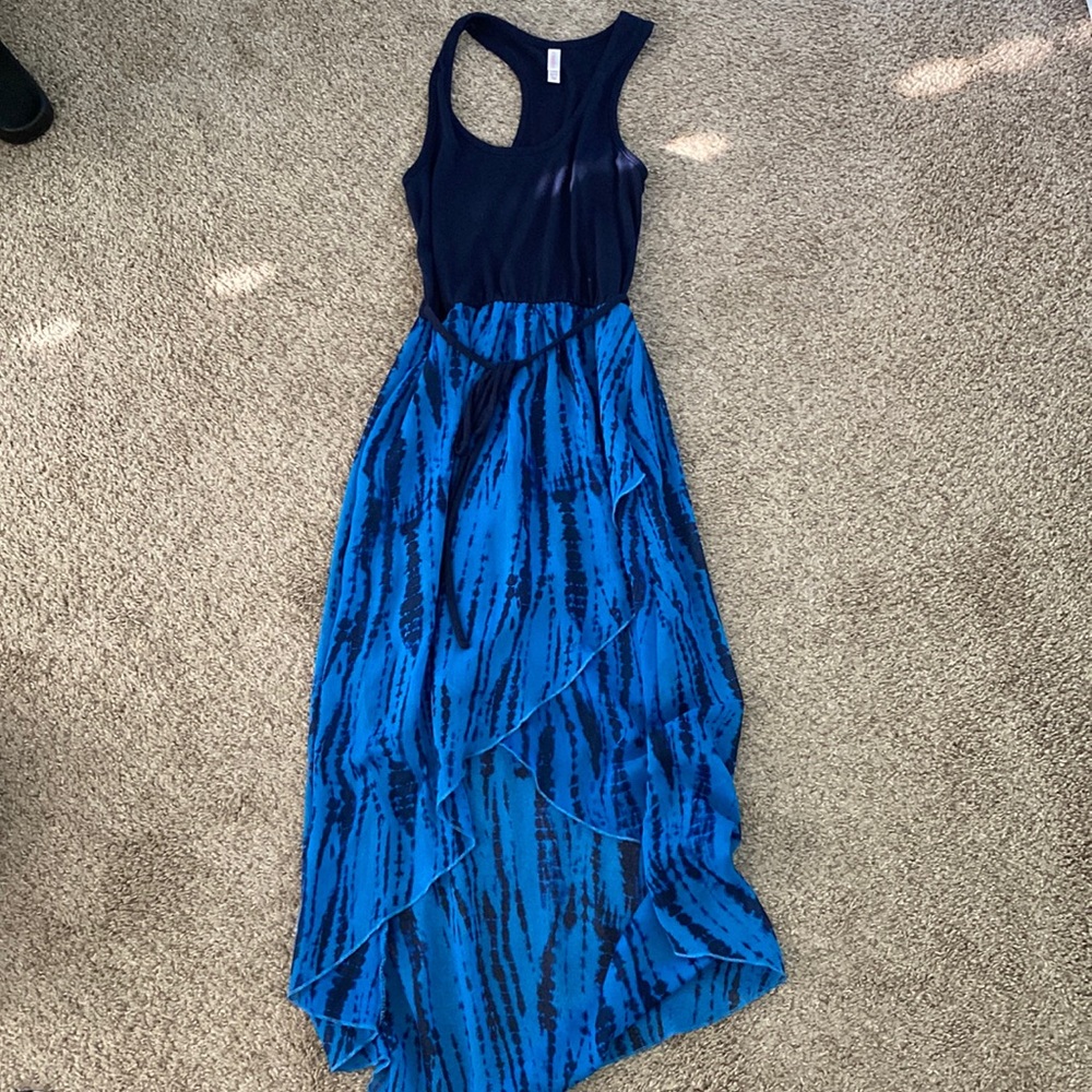 Blue High Low Dress